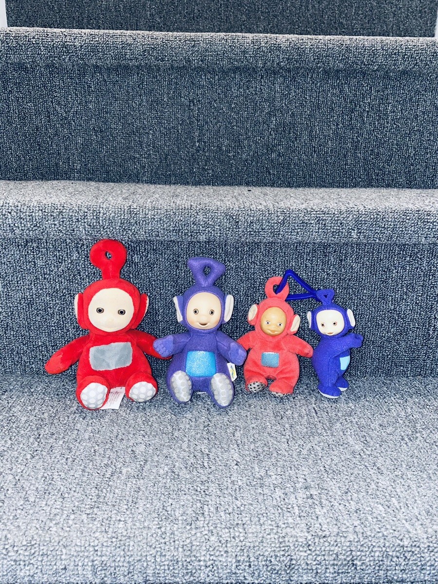 X4 Bundle Lot Teletubbies 6” Plush Spin Master 2016 Keychain