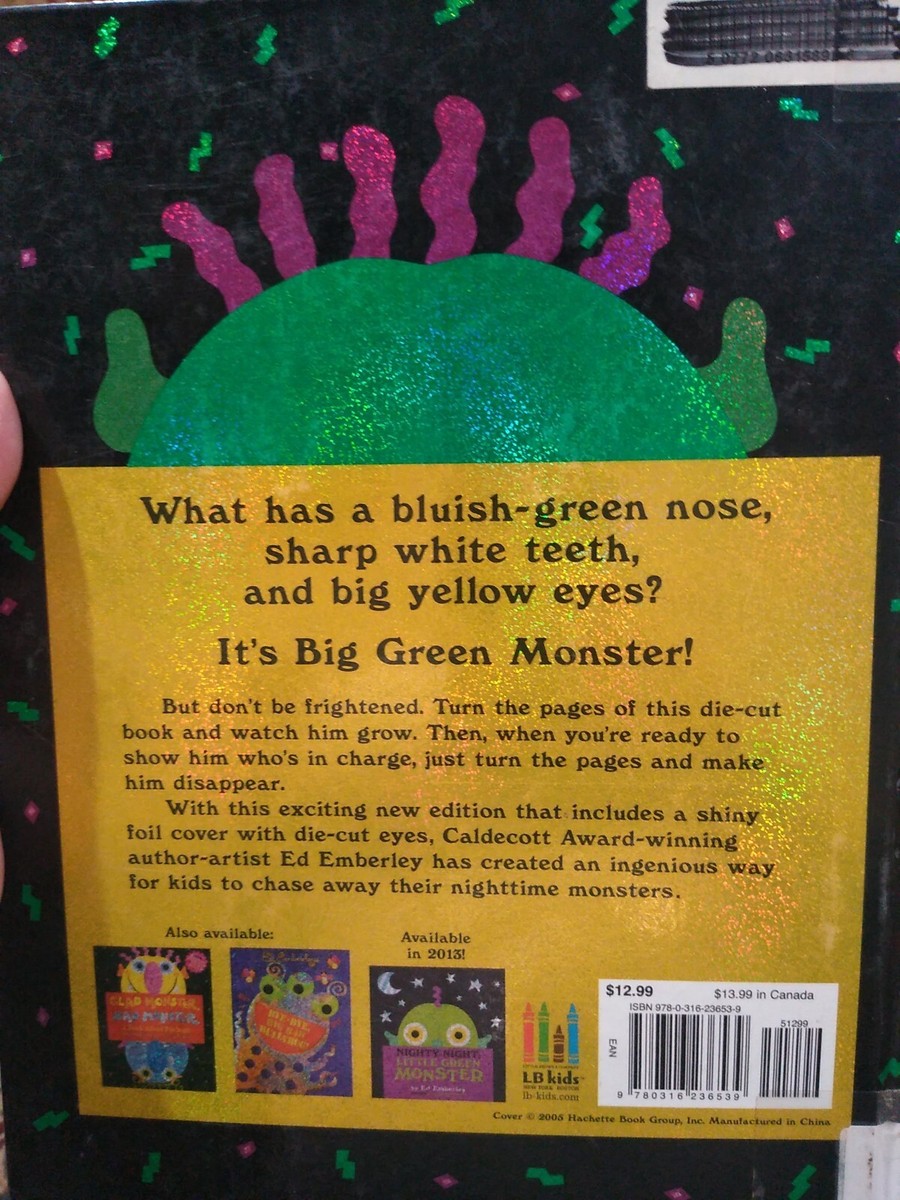 Go Away, Big Green Monster! by Ed Emberley , hardcover kb3 | eBay