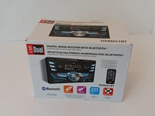 (1) DUAL ELECTRONICS DXRM57BT CAR STEREO 2-DIN BLUETOOTH AUX AM/FM RADIO
