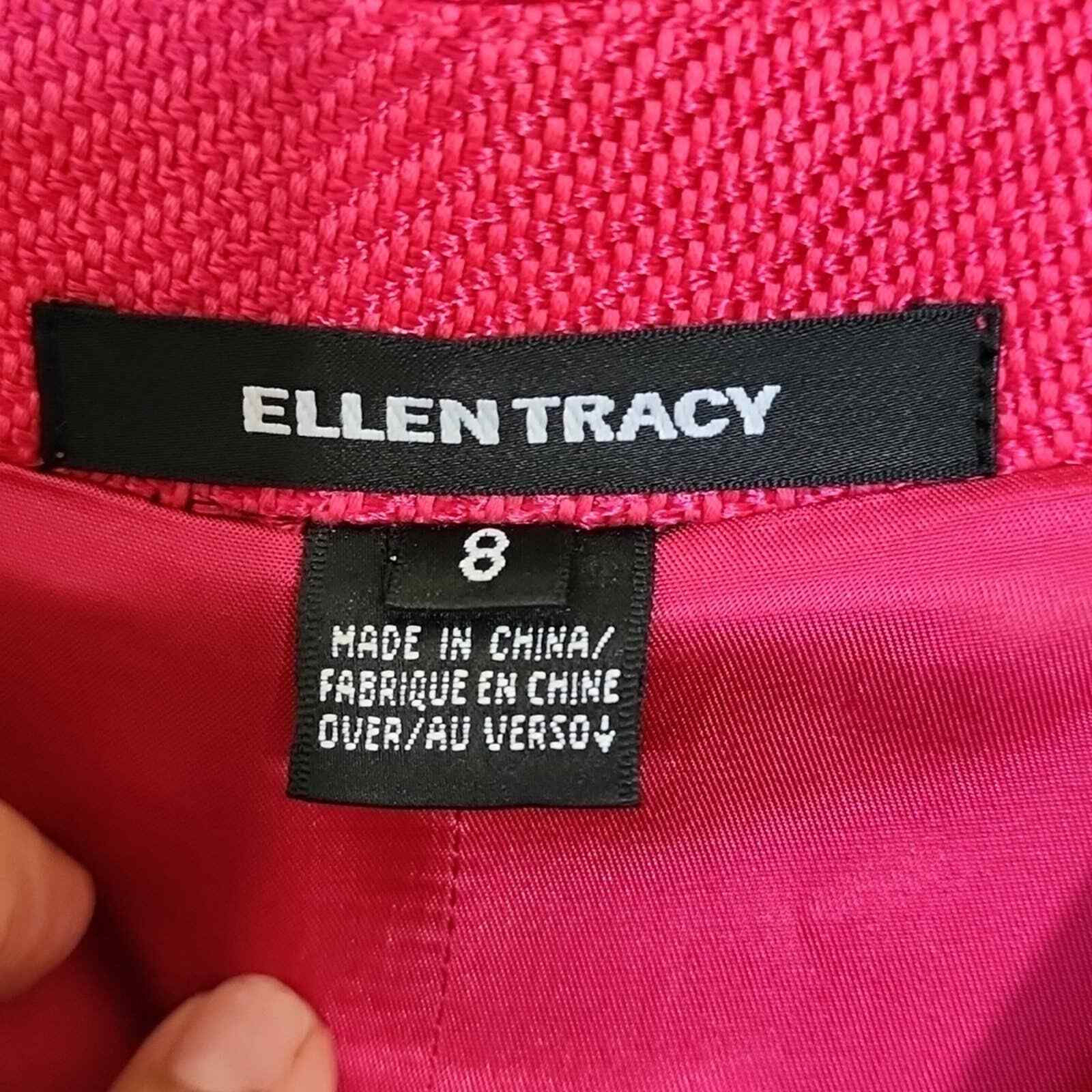 Ellen Tracy Single Button Pink Jacket Blazer Size… - image 7