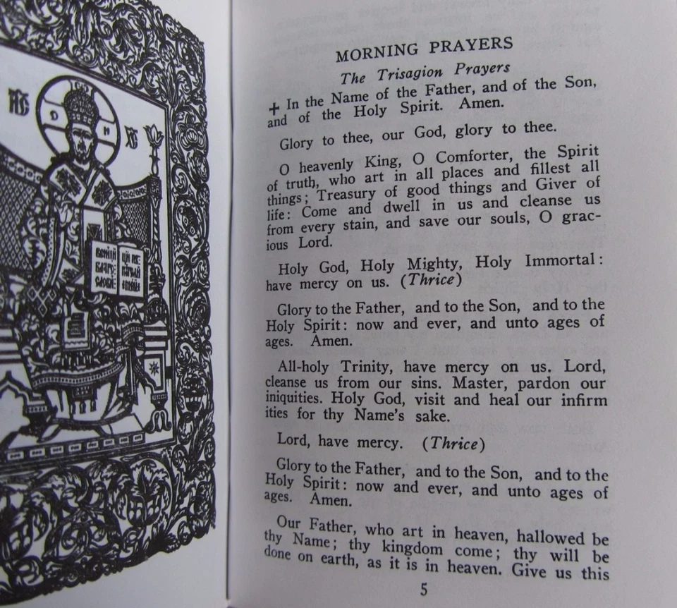 A Pocket Prayer Book for Orthodox Christians -Black Paper Cover -NEW! Foto 2 de 3