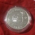 1988 Bermuda 1 Dollar Silver Proof Coin 0.925 Fine KM# 54 RD Color — photo 2