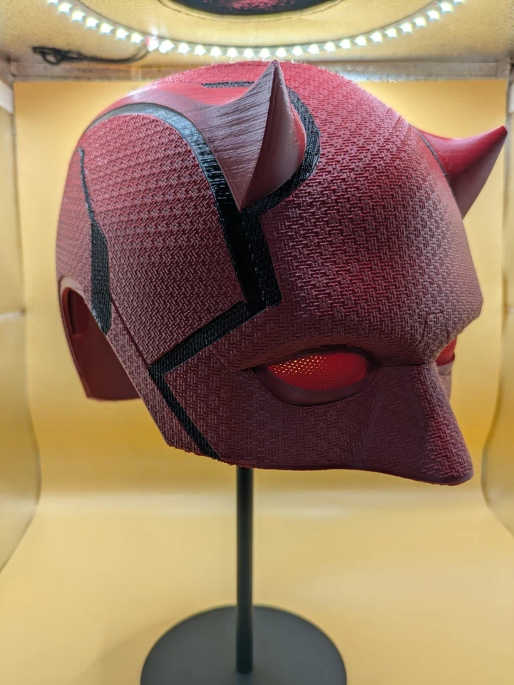 Máscara de Cosplay Daredevil Reborn - Casco Marvel para Comic Con y Juego de Rol de Superhéroes Foto 2 de 4