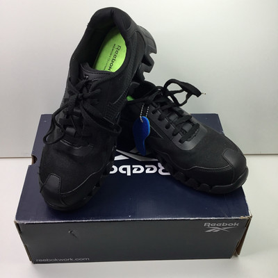 Reebok Work Women's RB319 Zig Pulse Work Construction Shoe Black Safety, 10.5 Wi