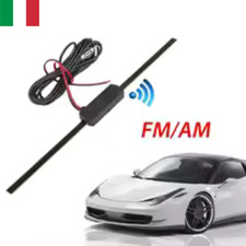 ANTENNA AMPLIFICATA ELETTRONICA PER AUTO UNIVERSALE STEREO RADIO AUTORADIO AUDIO
