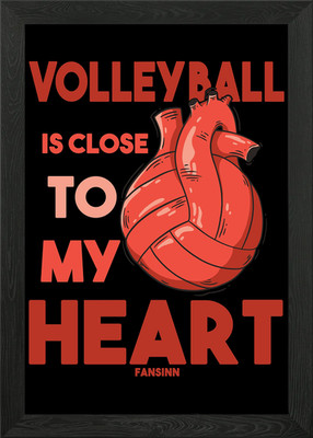 Volleyball gerahmtes Wandbild Poster Leinwanddruck Bild