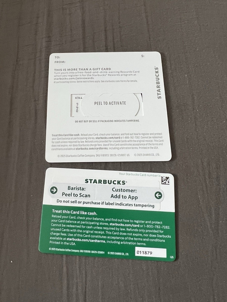 Starbucks x Hello Kitty Holiday 2025 Limited Edition Gift Card Set