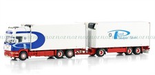 1:50 for WSI for SCANIA R4 6X2 TAG AXLE RIGED REEFER DRAWBAR TRAILER - 3 AXLE