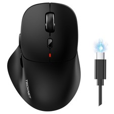 Wireless Mouse Bluetooth 5.0/3.0 2.4G Rechargeable, Silent Clicks, Adjustab...
