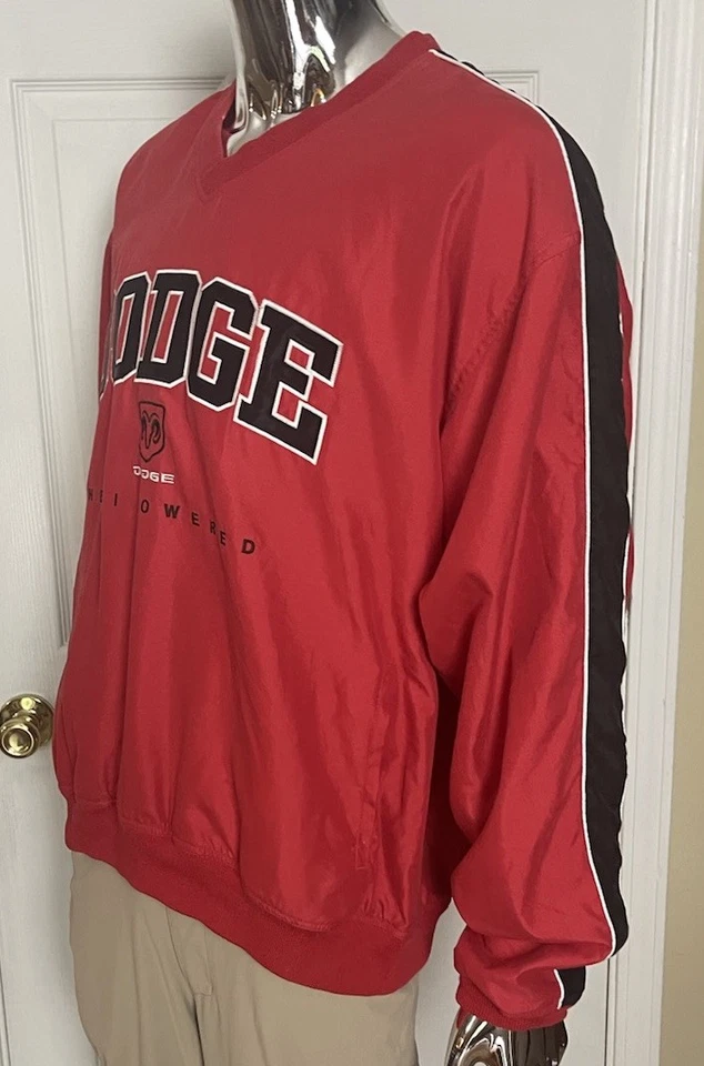 Cortavientos suéter forrado con cuello en V Dodge Hemi Powered para hombre XL Foto 4 de 4