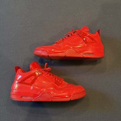 2015 Nike Air Jordan Retro 4  11LAB4 Red Patent Leather Size 14 719864-600
