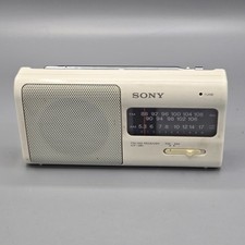 Vintage Sony ICF-380 Portable Radio AM FM Receiver White - Works Great