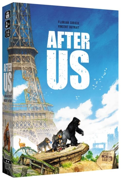 Catch Up Games After Us Board Game - Deck Building - Resource Management for 6 P
