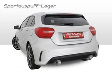 Remus Duplex Sportauspuff Mercedes A-Klasse W176 je 127mm matt poliert