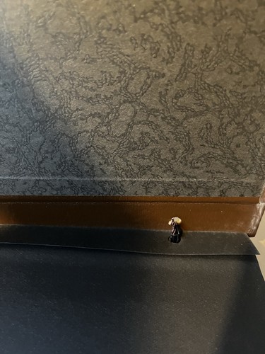 Vintage geprägtes Kunstleder Sammelalbum Fotoalbum schwarze Papierseiten unbenutzt - Bild 7 von 14