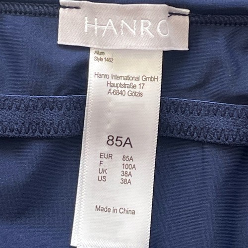 Hanro allure cami bra tank top navy blue 38A - Picture 12 of 14