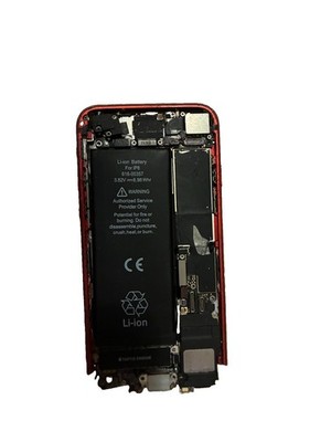 Apple iPhone 8 ROT - GESPRUNGEN - für Ersatzteile - ungetestet/defekt