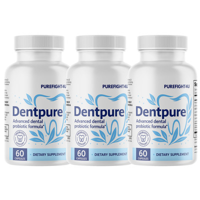 DentPure Dental Probiotic   Advanced Gum & Teeth Health Formula   3 Bottles