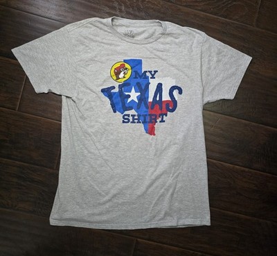 Bucees My Texas Shirt Grey Short Sleeve Tee Adult Large