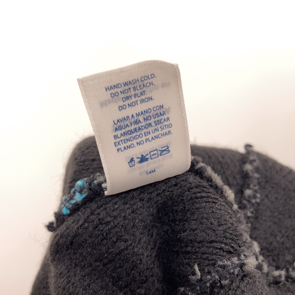 Blue Black Gray Pattern Winter Hat - image 5