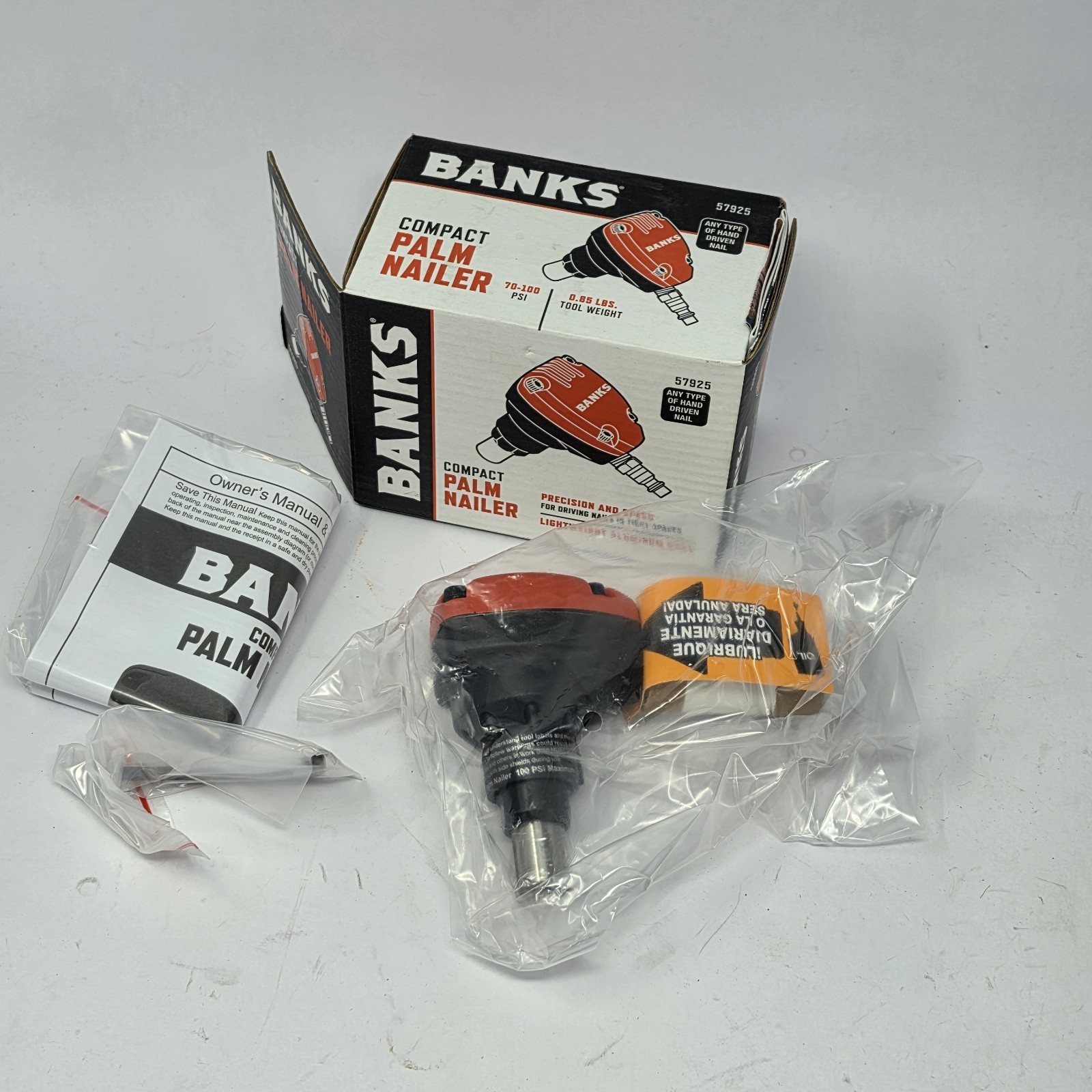 BANKS COMPACT PALM NAILER 70-100 Psi (BRAND-NEW)