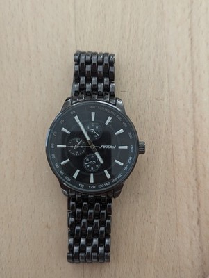 SINOBI Herrenuhr Metall Schwarz
