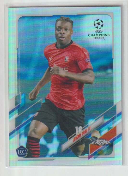 2020-21 Topps Chrome UEFA Champions League #2 Jérémy Doku Refractor