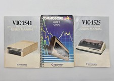 Vintage Commodore Manual Lot C64 Users Guide, VIC-1525 VIC-1541 User Manuals