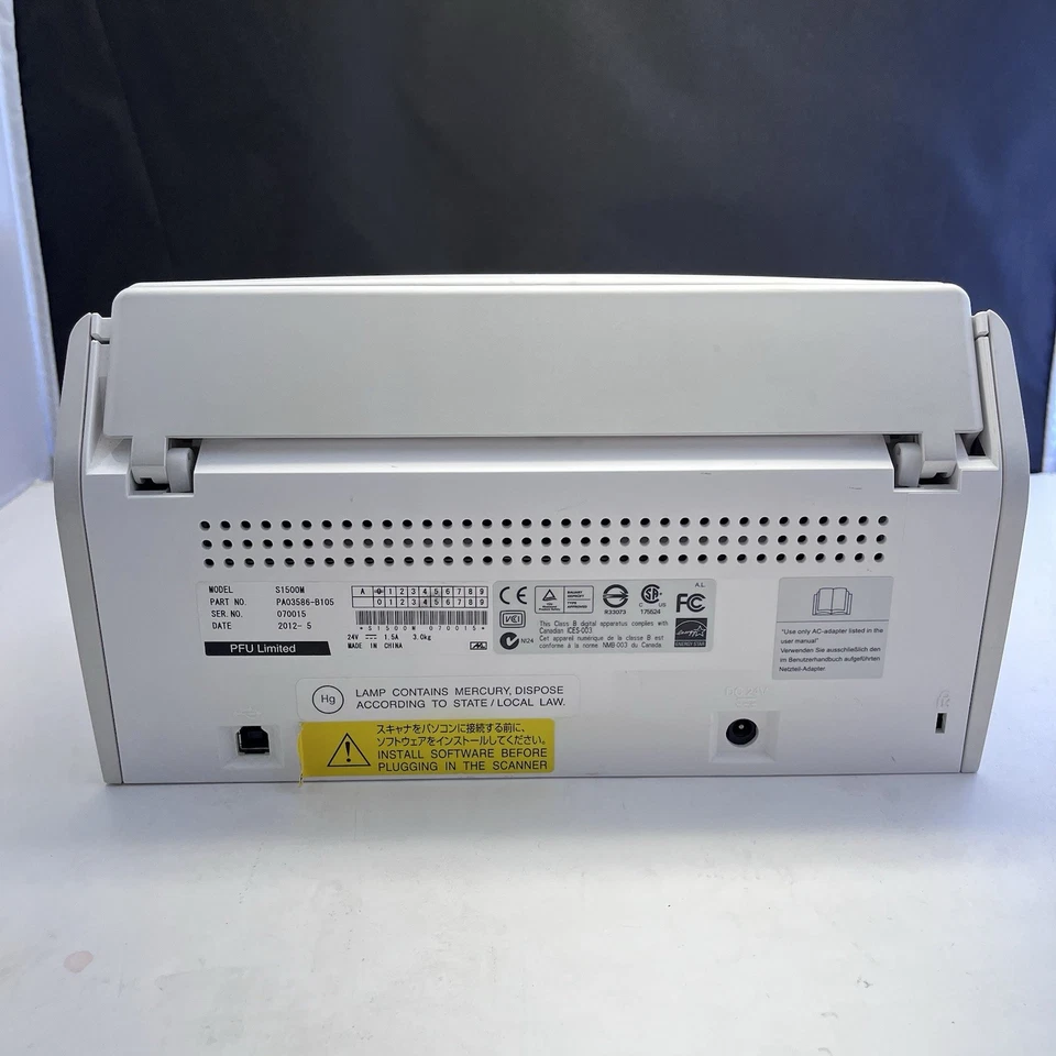 Fujitsu ScanSnap S1500M Color Image Document Scanner USB B3 - Image 4 of 4
