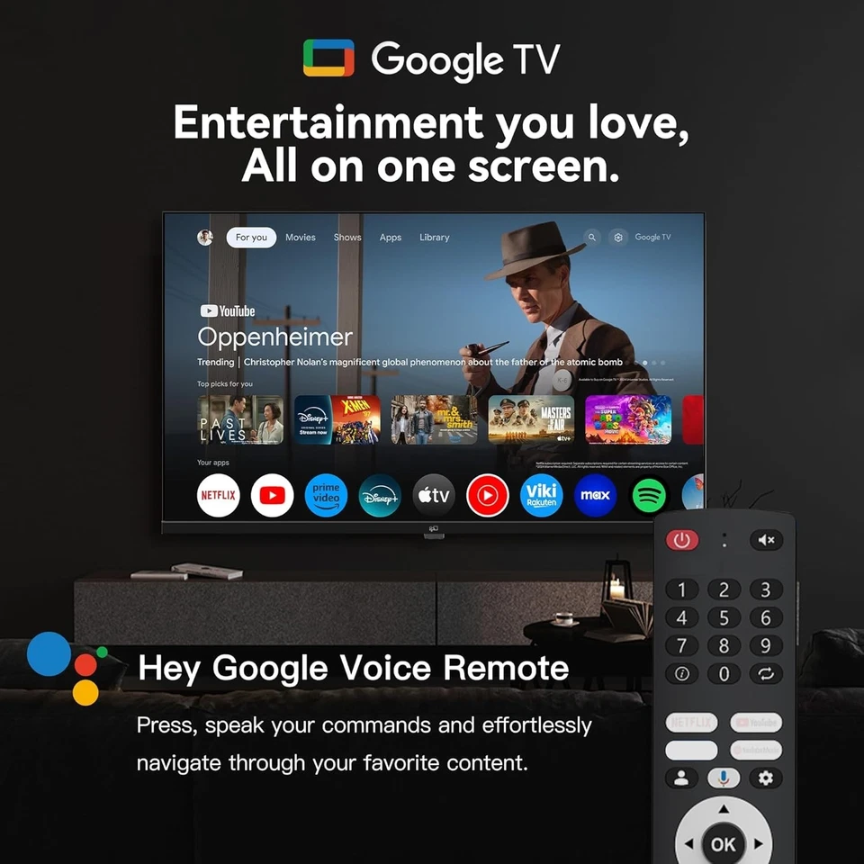 Voice Remote Google TV Smart TV - Palette-Series 2024 Model - Image 4 of 4
