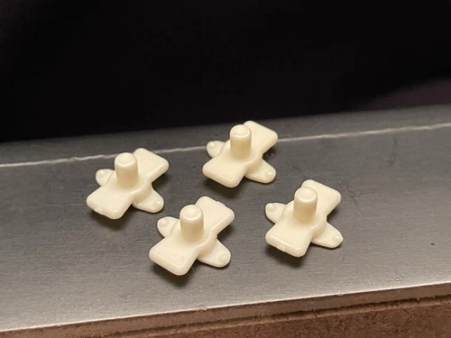 Vintage Star Wars 1977 Early Bird Cloud City Playset (5) WHITE FOOT PEGS Kenner