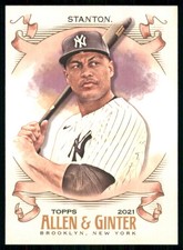 2021 Topps Allen & Ginter #107 Giancarlo Stanton New York Yankees 53259