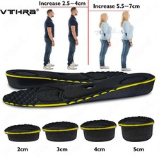 Invisible Height Increase Insoles For Men Women 2/3/4/5cm Cushion Height Lift Fo