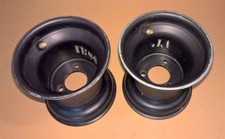 (QTY 2) DWT Douglas Alumalite 5" x 140mm Aluminum Kart Wheel 725-109