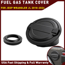 Fuel Filler Door Gas Tank Cap Cover Locking Trim For 2018-2026 Jeep Wrangler Jl Fuel Filler Door Gas Tank Cap Cover Locking Trim For 2018-2026 Jeep Wrangler Jl