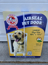 Ideal Pet Products Air Seal Pet Door Large Door Mount Dog Door Plastic