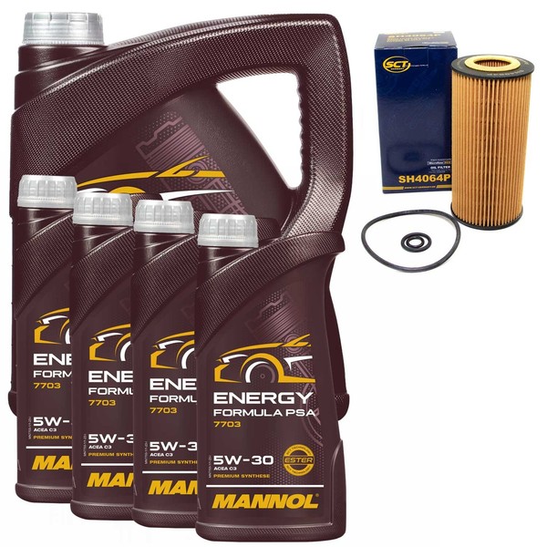 MotoröL Set Mannol 5W-30 Energy Formula 9 Liter + ÖLfilter FüR Mercedes S-Klasse-image