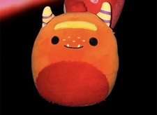 Squishmallows Halloween Squad 8" ERNEST the Orange Monster Kellytoy Plush