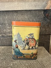 VINTAGE Lipton Tea Tin Elephants In India  Ti...