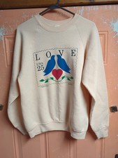 Vintage Love Birds Postage Stamp USPS Postal Service Light Pink sweatshirt