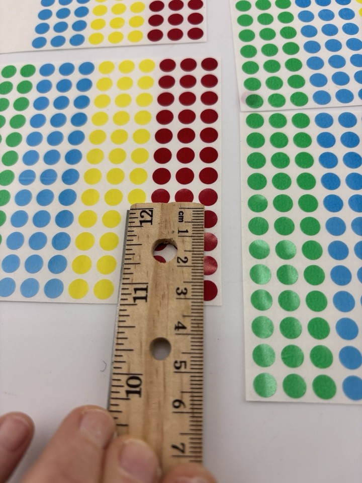Color Coding Dot Stickers 0.5cm Round Adhesive Labels Inventory ...