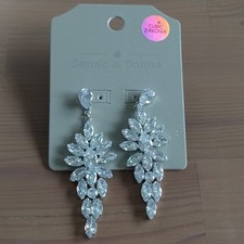 Brautschmuck Ohrringe Damen Cubic Zirkonia Si...