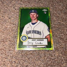 2021 Topps Chrome Platinum Anniversary Green 70th RC #88 Joey Gerber 76/99