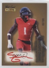2022 Wild Card MATTE Gold - Silver Foil 83/100 Ahmad Gardner Rookie Auto RC 0lm. rookie card picture