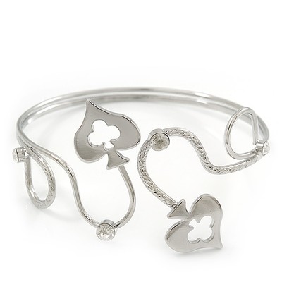 Rdodiniert strukturiert Diamant ''Spate'' Armkettchen Oberarm Manschette Armband -