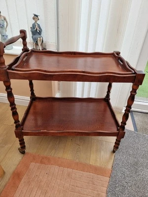 Vintage Antique oak Hostess Serving Trolley with inner tray - Image 1 of 4