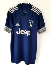 Juventus Away Shirt 2020. Small Adults. Original Nike. Blue Adults Football Top.