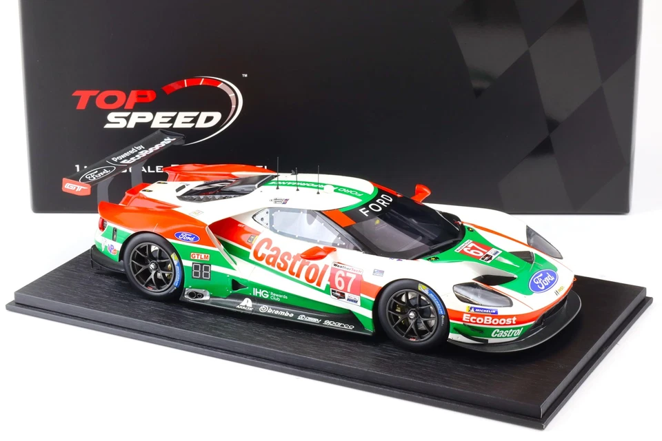 1:18 Top Speed Ford Gt Gtlm #67 Daytona 24h 2019 Chip Ganassi Team USA TS0228 - Immagine 2 di 4