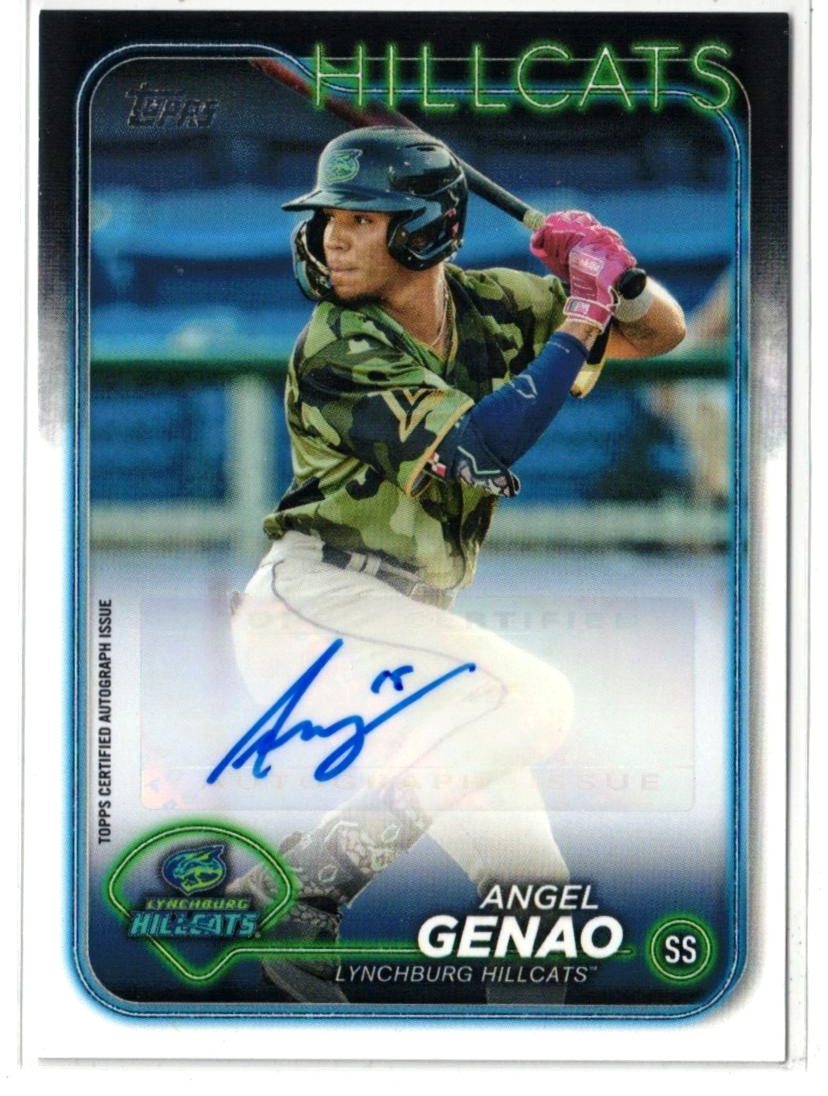 2024 Topps Pro Debut RC AUTO Angel Genao #PD-181! Guardians! Rookie! Autograph!
