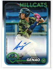 2024 Topps Pro Debut RC AUTO Angel Genao #PD-181! Guardians! Rookie! Autograph!